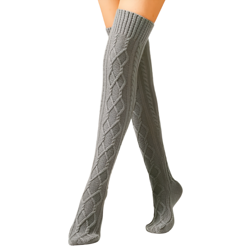 Winter Wool Over Knee Socks